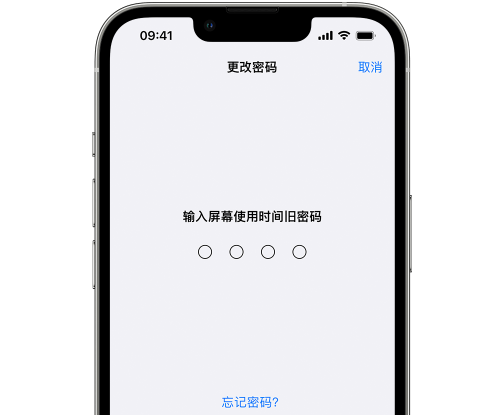 港口iPhone屏幕维修分享iPhone屏幕使用时间密码忘记了怎么办 