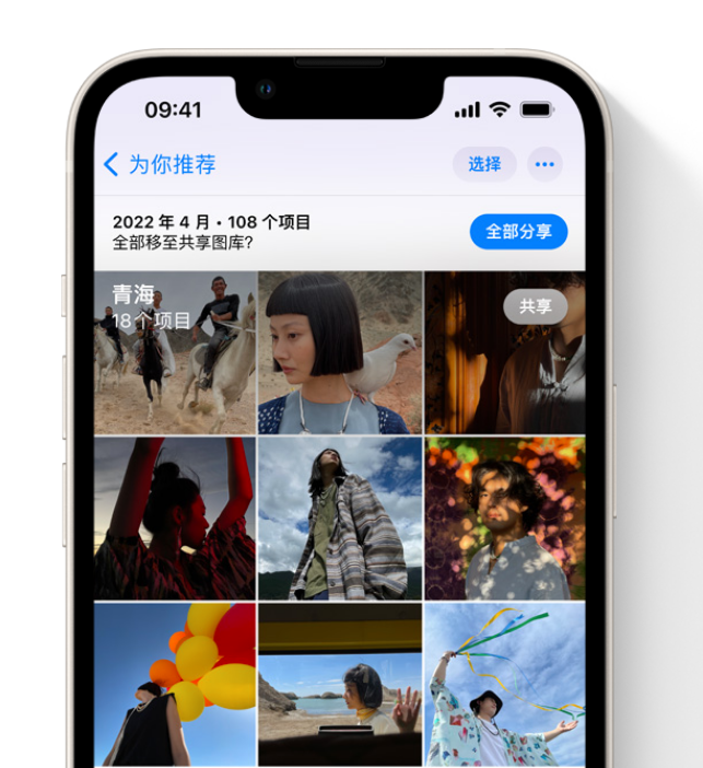 港口苹果维修网点分享在 iPhone 上使用共享图库 