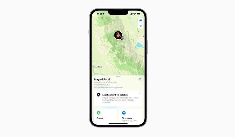 港口苹果14维修分享iPhone14系列中 FindMy功能通过卫星分享位置方法教程 