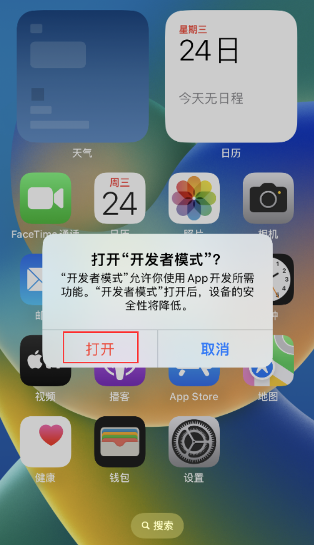港口苹果手机维修分享如何打开开发者模式 