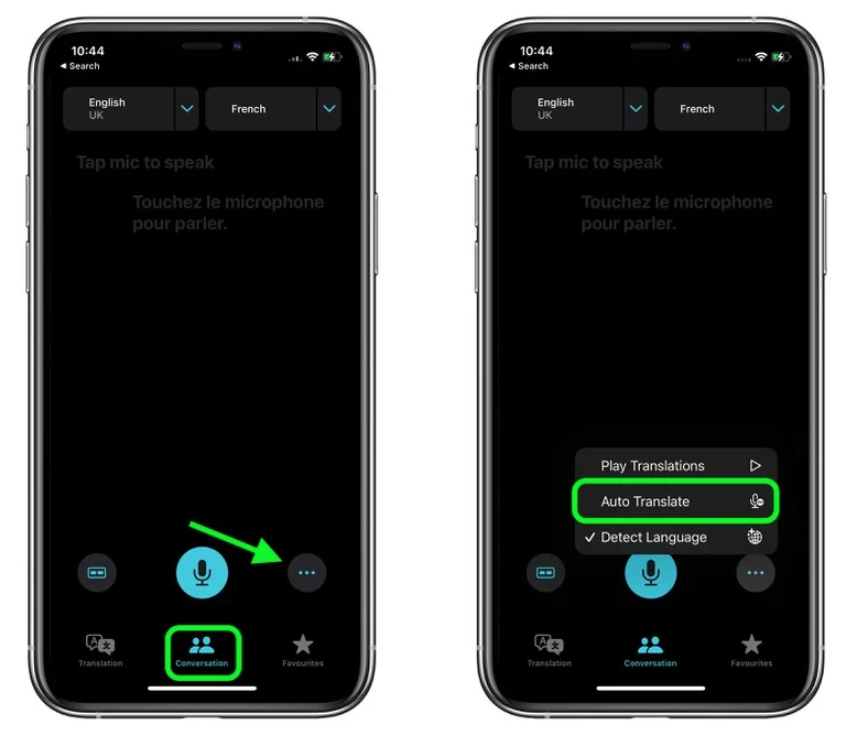 港口苹果手机维修分享iOS 15 “翻译” App 新改进 