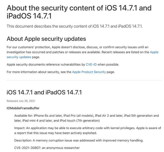 港口苹果手机维修分享iOS 14.7.1 正式版更新内容及升级方法 